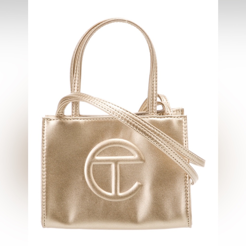 Gold Telfar Small Shopping Bag
